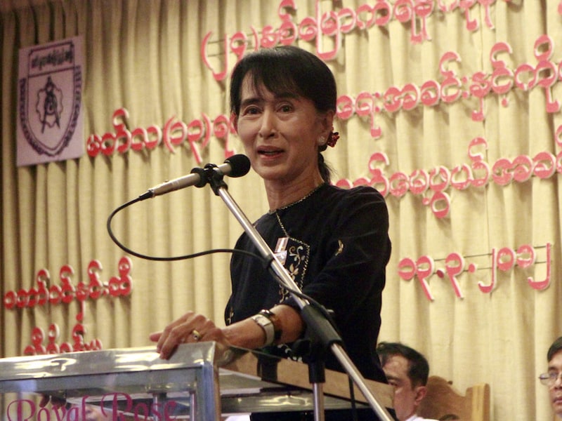 Aung San Suu Kyi.