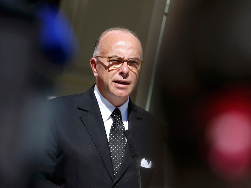 De Franse minister van Binnenlandse Zaken Bernard Cazeneuve.