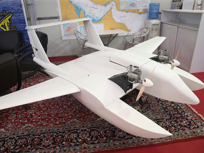 Iran stelde vandaag de 'kamikazedrone' voor.