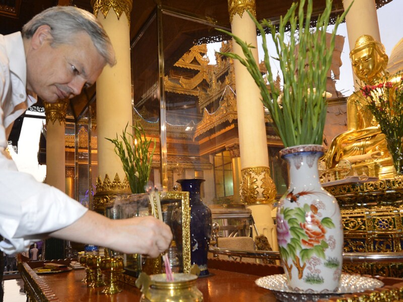 Didier Reynders in Myanmar.