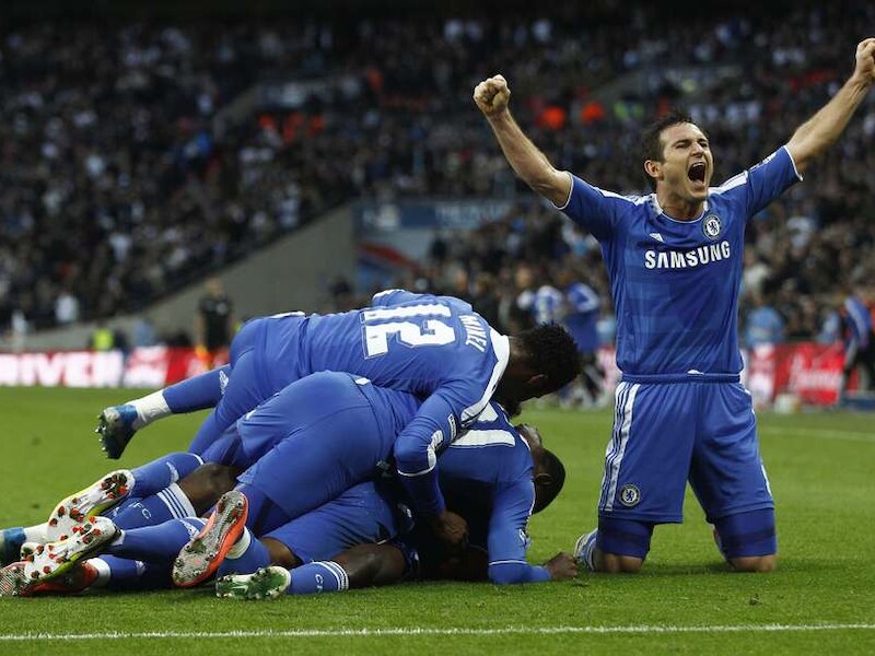 Lampard en Chelsea juichen het uit.
