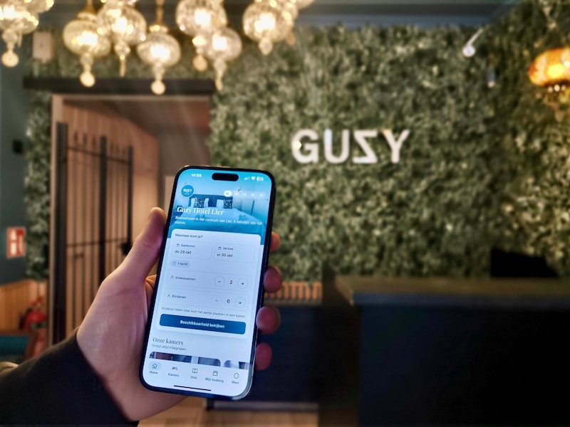 Hotel Guzy in Lier lanceert hotelapp 