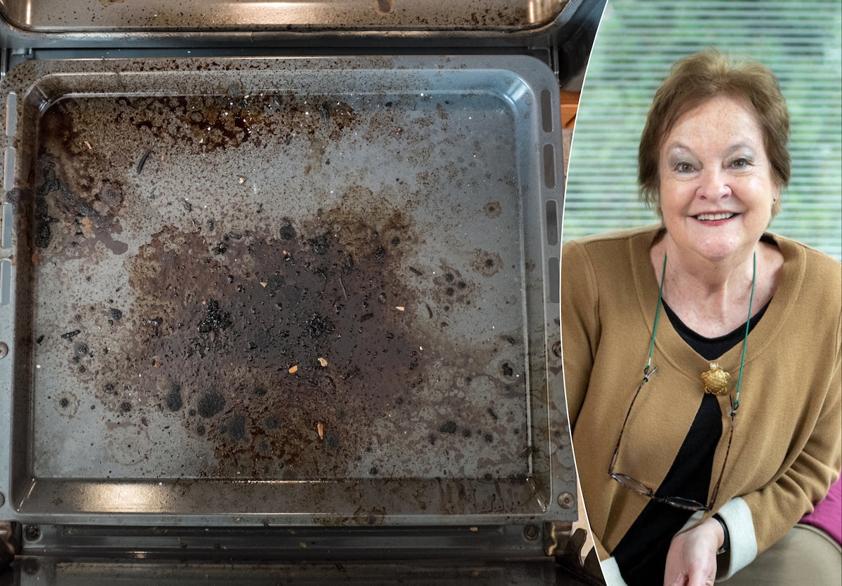 aangekoekte bakplaat