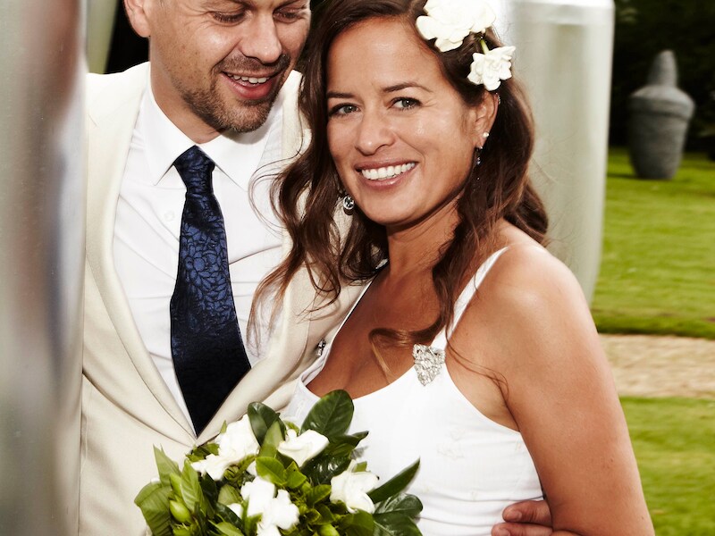 Jade met haar echtgenoot Adrian Fillary.