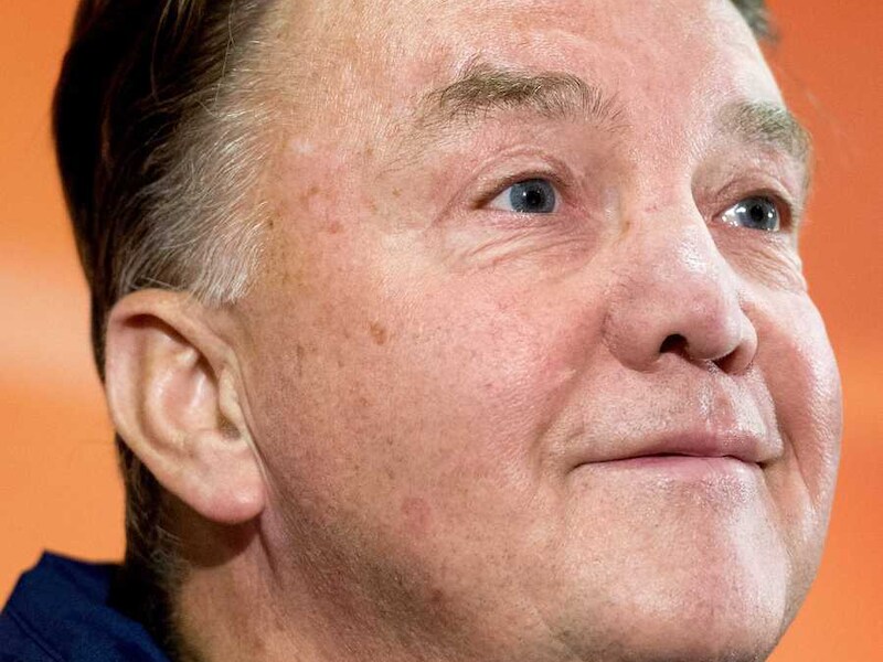 Bondscoach Louis van Gaal.