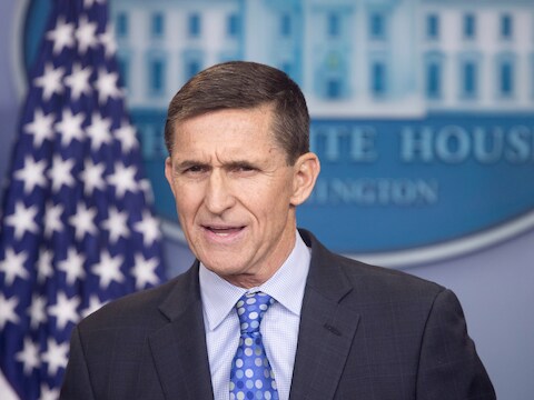 Trumps veiligheidsadviseur Michael Flynn.