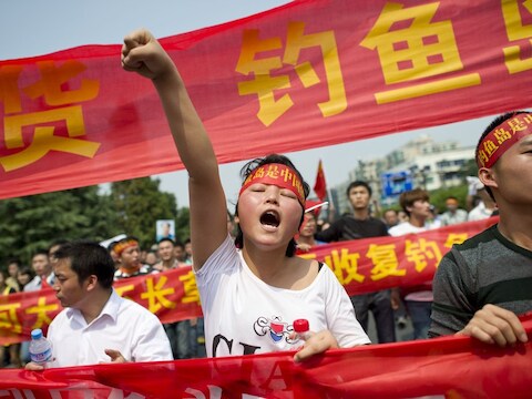 Anti-Japans protest in China.