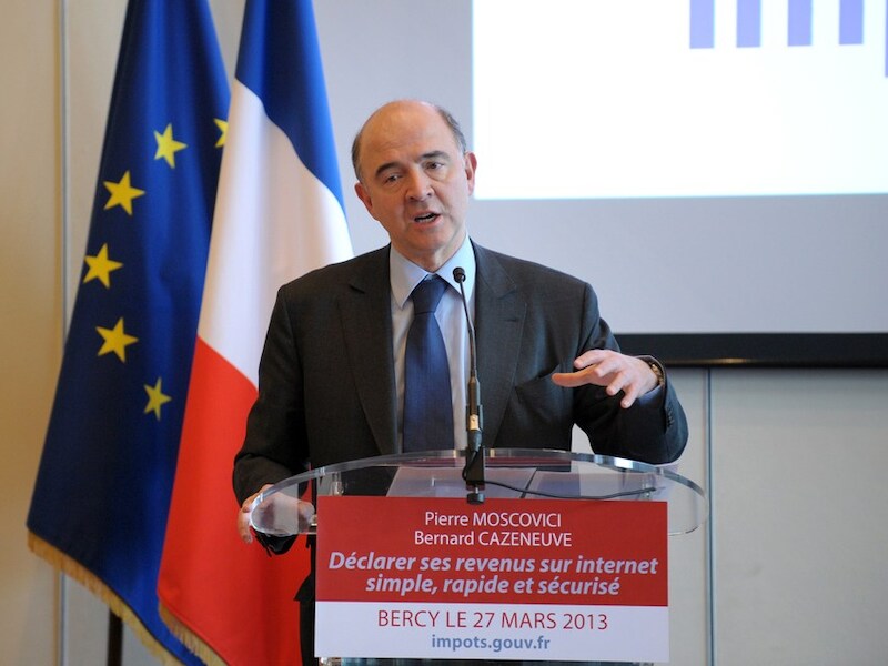 De Franse minister van Financiën Pierre Moscovici.