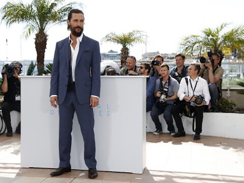Matthew McConaughey op de rode loper in Cannes