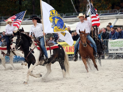 Archiefbeeld - de Gipsy Horses uit Westerlo in actie 