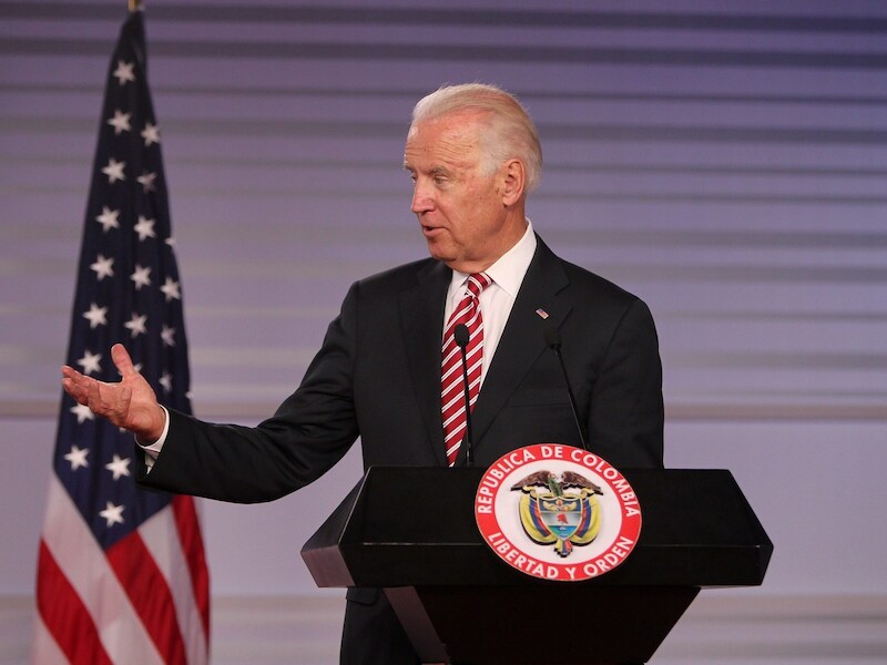 De Amerikaanse vice-president Joe Biden.