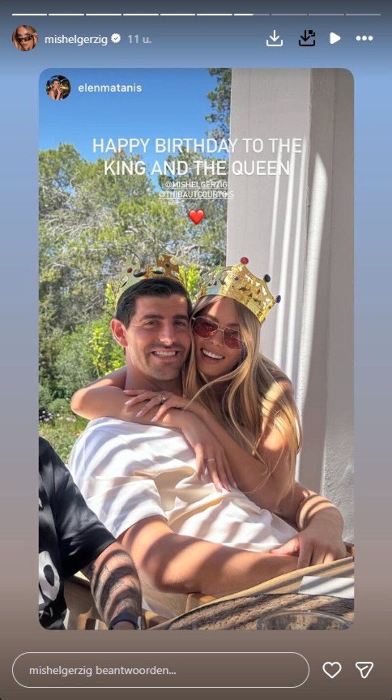 Feestje Thibaut en Mishel Courtois.