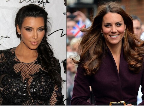 Kim Kardashian en Kate Middleton