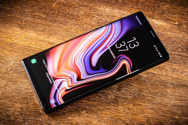De Galaxy Note 9.