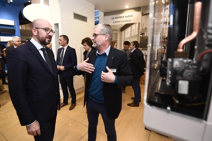 Ook premier Charles Michel kwam even langs.