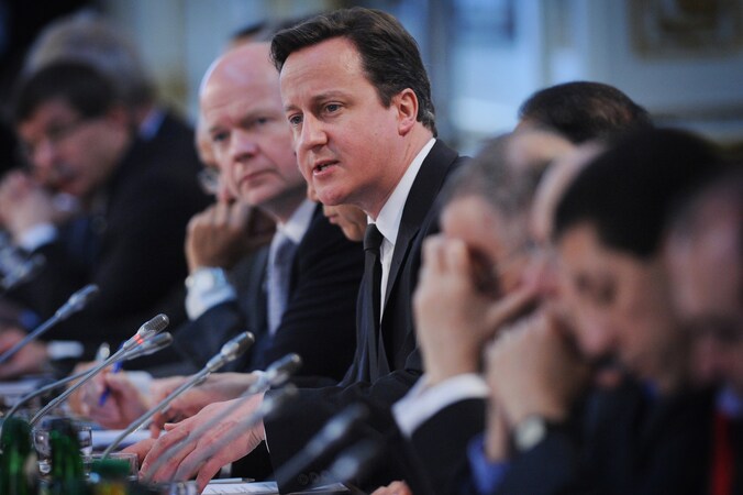 De Britse premier David Cameron.