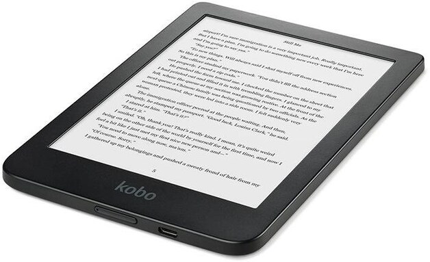 Lezen doe je best met een speciaal daarvoor voorziene eReader. Zoals deze van Kobo.