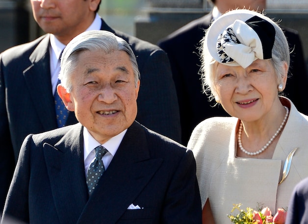 Keizer Akihito en keizerin Michiko eerder dit jaar.