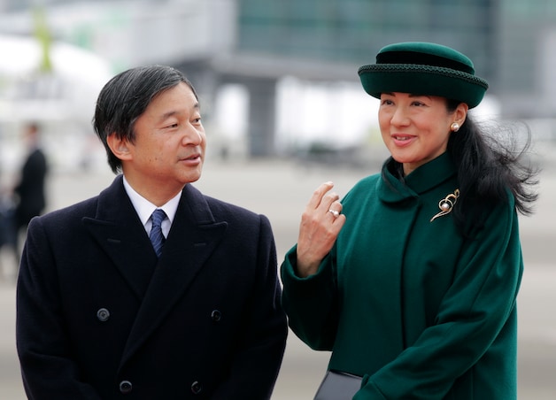 Keizer Naruhito en zijn vrouw Masako.