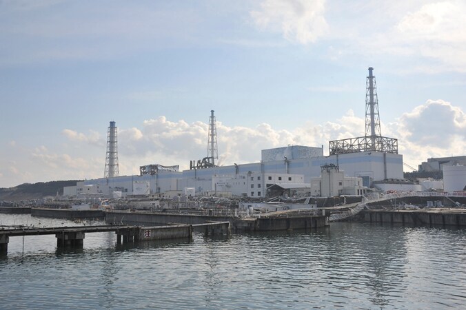 De zwaargetroffen kerncentrale van Fukushima.