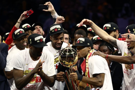 De Toronto Raptors wonnen in 2019 de titel in de NBA.