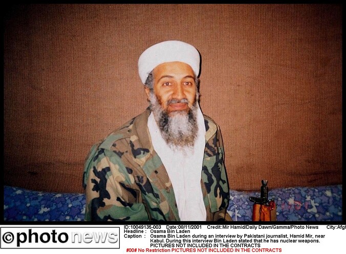 Osama bin Laden.