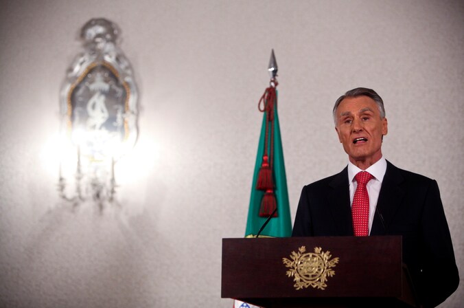 De Portugese president Anibal Cavaco.