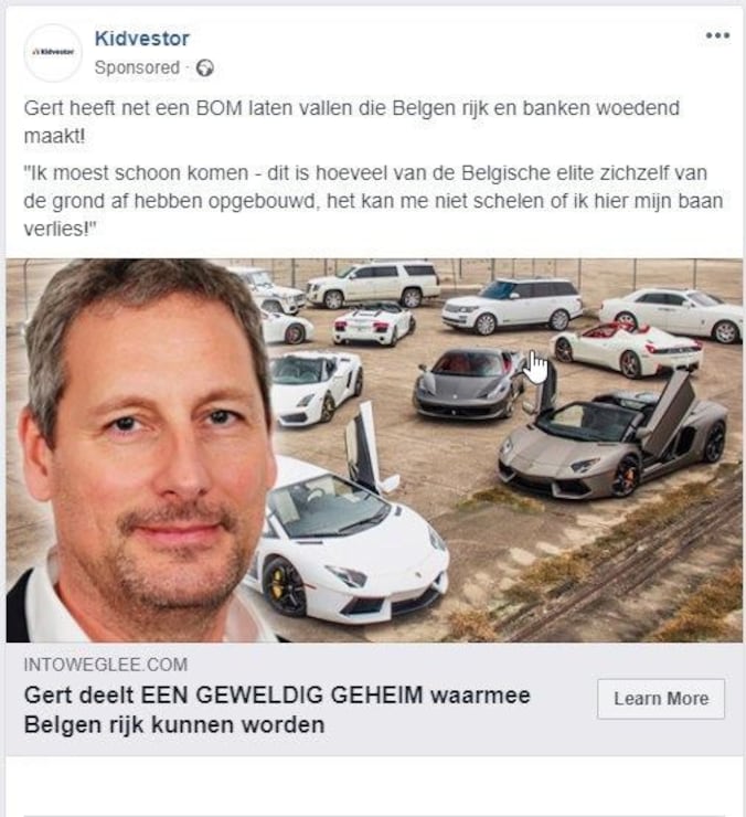 Snel rijk worden zoals deze BV’s? Trap er niet in | De Krant | HLN.be