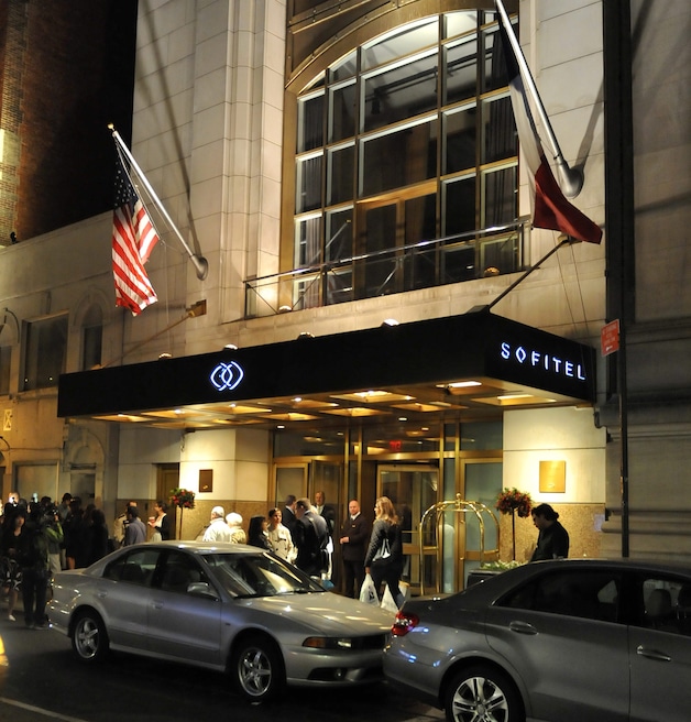Het Sofitel hotel in New York.