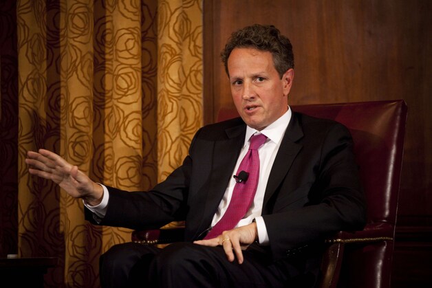 Timothy F. Geithner, de Amerikaanse minister van Financiën.