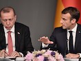Archiefbeeld van Erdogan en Macron.