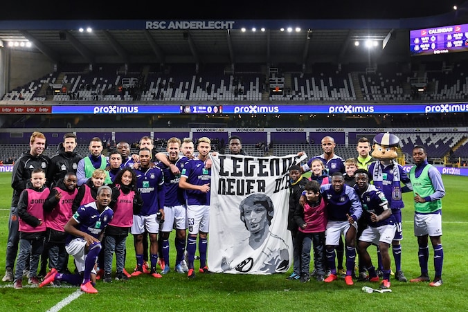 Anderlecht eert de overleden Robbie Rensenbrink. De Nederlander werd 72.
