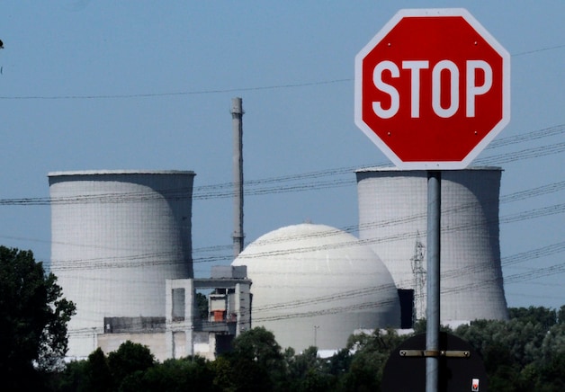 De kerncentrale in het Duitse Biblis.
