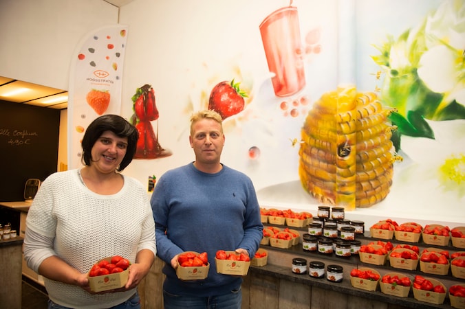 Hoogstraatse aardbeienteler opent winkeltje in ‘t Stad: “’s Morgens ...