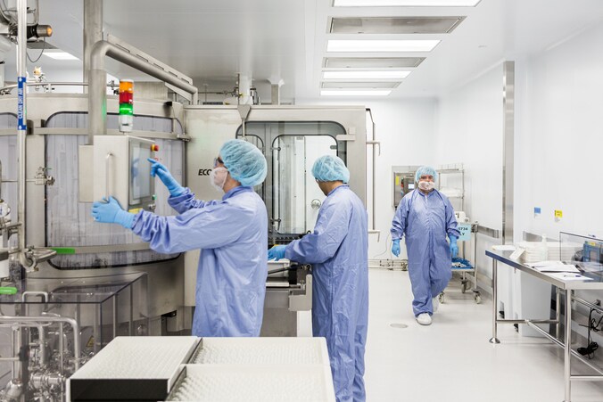 Een lab in California waar wordt gewerkt aan een middel tegen het coronavirus.
