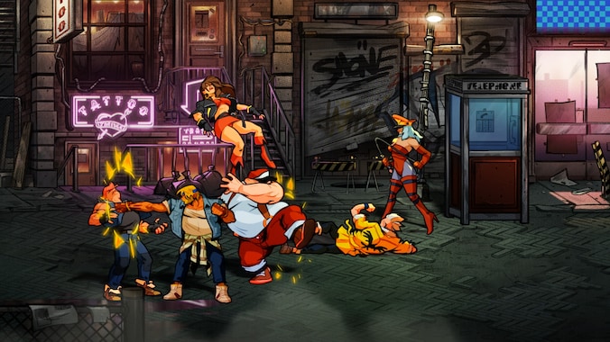 Een heel scherm vol met sujets om af te lappen: dat is het blijvende en winnende concept van een 2D-brawler.