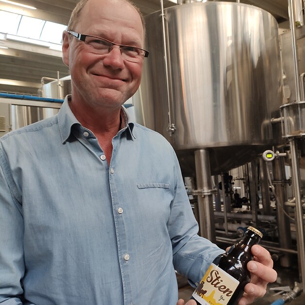 Paul Weymeersch met de Stien IPA.