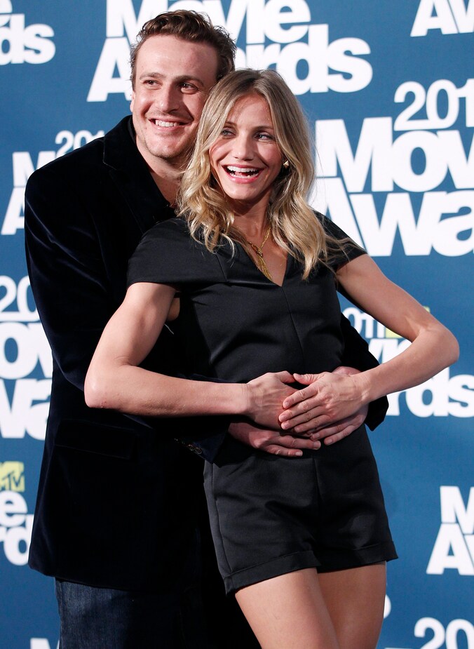 Jason Segel en Cameron Diaz in 2011.