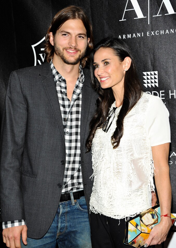 Demi Moore en Ashton Kutcher in betere tijden.