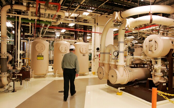 De Oyster Creek kerncentrale van New Jersey.