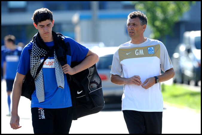 Thibaut Courtois en Guy Martens (archief)