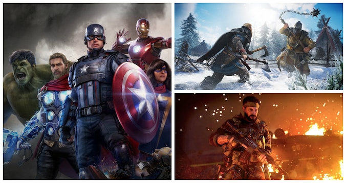 Met de klok mee: Marvel’s Avengers, Assassin’s Creed: Valhalla en Call of Duty Black Ops: Cold War