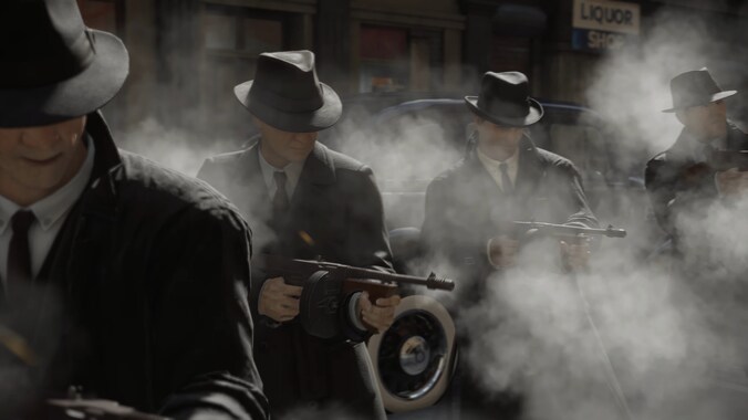 De sfeer van de jaren 30-gangsterfilms zit er helemaal in.