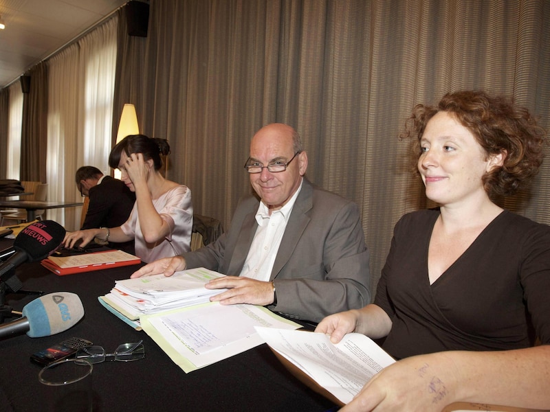Burgemeester Daniel Termont (sp.a) en Elke Decruynaere (Groen).