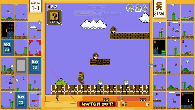 Er wordt een willekeurig volgend level gekozen wanneer je het vlagje bereikt, maar de nadruk blijft op de - meest iconische - eerste levels.