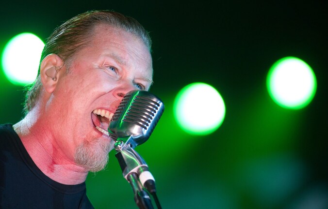 James Hetfield, zanger en gitarist van Metallica.