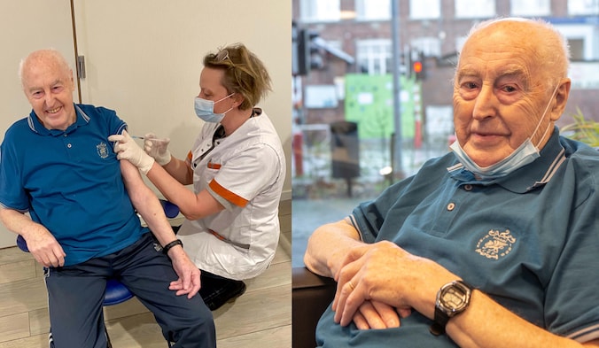 Joseph Beck (91) is eerste Pajot die het coronavaccin kreeg: “De prik ...