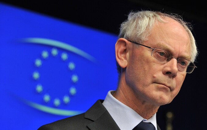 Voorzitter van de Europese Raad Van Rompuy wacht een moeilijke opdracht.