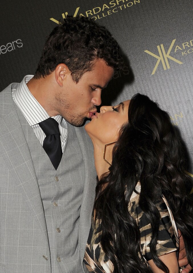 Kris Humphries en Kim Kardashian in gelukkigere tijden.