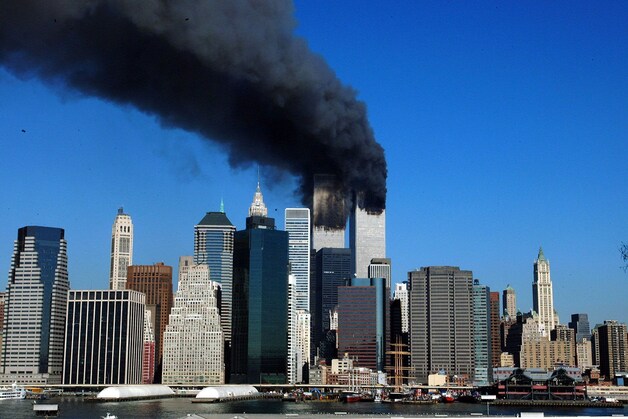 De aanslagen op de Twin Towers op 11 september 2001.